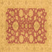 Square Abstract Brown Modern Rug, abs3615brn