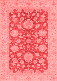 Abstract Red Modern Rug, abs3615red