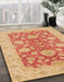 Abstract Bright Orange Modern Rug in Family Room, abs3615