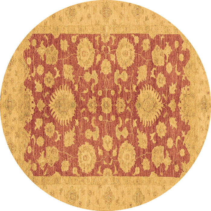 Round Machine Washable Abstract Brown Modern Rug, wshabs3615brn