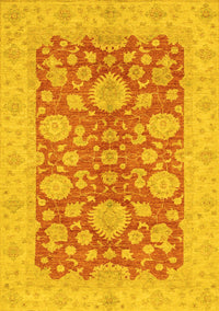 Abstract Yellow Modern Rug, abs3615yw