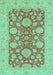 Machine Washable Abstract Turquoise Modern Area Rugs, wshabs3615turq