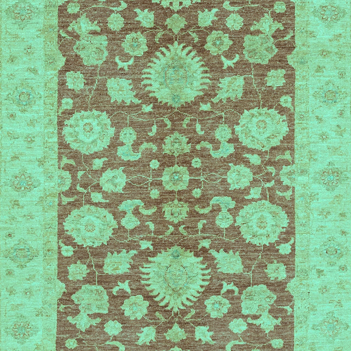 Machine Washable Abstract Turquoise Modern Area Rugs, wshabs3615turq