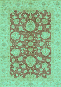 Abstract Turquoise Modern Rug, abs3615turq