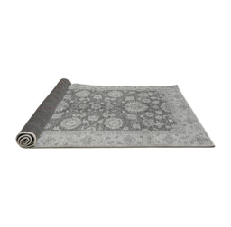 Sideview of Abstract Gray Modern Rug, abs3615gry