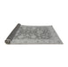 Sideview of Abstract Gray Modern Rug, abs3615gry