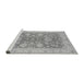 Sideview of Machine Washable Abstract Gray Modern Rug, wshabs3615gry