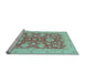 Sideview of Machine Washable Abstract Light Blue Modern Rug, wshabs3615lblu