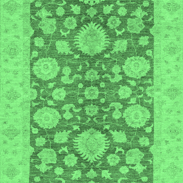 Machine Washable Abstract Emerald Green Modern Area Rugs, wshabs3615emgrn