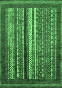 Abstract Emerald Green Modern Rug, abs3616emgrn