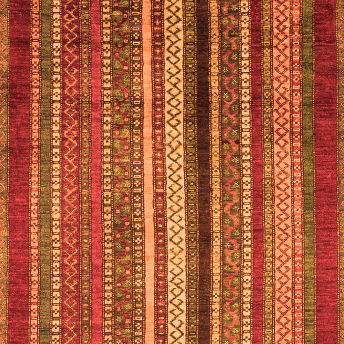 Machine Washable Abstract Orange Modern Area Rugs, wshabs3616org