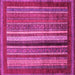 Square Machine Washable Abstract Pink Modern Rug, wshabs3616pnk