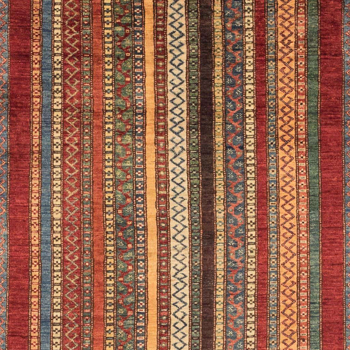 Machine Washable Abstract Orange Brown Rug, wshabs3616