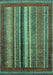 Machine Washable Abstract Turquoise Modern Area Rugs, wshabs3616turq