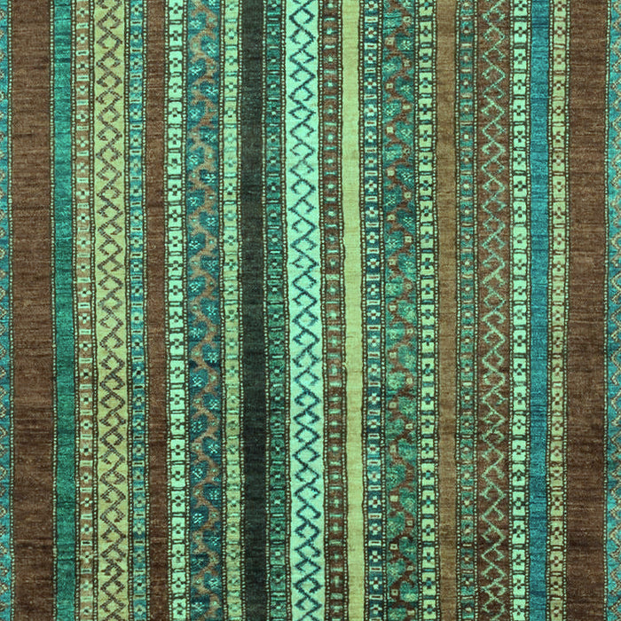Machine Washable Abstract Turquoise Modern Area Rugs, wshabs3616turq