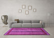 Machine Washable Abstract Purple Modern Area Rugs in a Living Room, wshabs3616pur