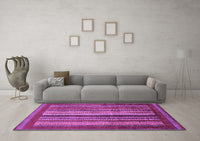 Machine Washable Abstract Purple Modern Rug, wshabs3616pur