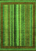 Machine Washable Abstract Green Modern Area Rugs, wshabs3616grn