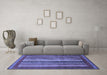 Machine Washable Abstract Blue Modern Rug in a Living Room, wshabs3616blu