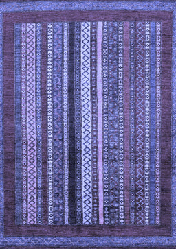 Abstract Blue Modern Rug, abs3616blu
