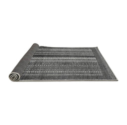 Sideview of Abstract Gray Modern Rug, abs3616gry