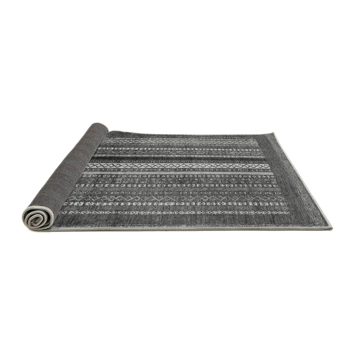 Sideview of Abstract Gray Modern Rug, abs3616gry