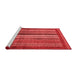 Modern Red Washable Rugs