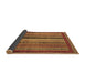 Sideview of Abstract Brown Modern Rug, abs3616brn