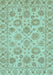 Machine Washable Oriental Light Blue Traditional Rug, wshabs3617lblu