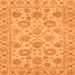 Square Oriental Orange Traditional Rug, abs3617org