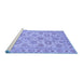 Sideview of Machine Washable Oriental Blue Traditional Rug, wshabs3617blu