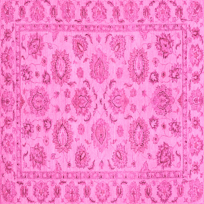 Square Oriental Pink Traditional Rug, abs3617pnk