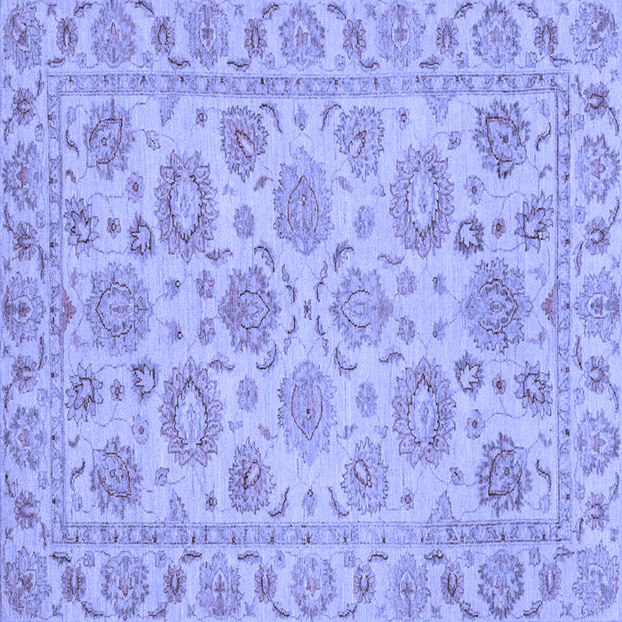 Square Oriental Blue Traditional Rug, abs3617blu