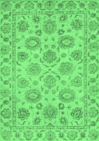 Oriental Emerald Green Traditional Rug, abs3617emgrn