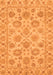 Machine Washable Oriental Orange Traditional Area Rugs, wshabs3617org