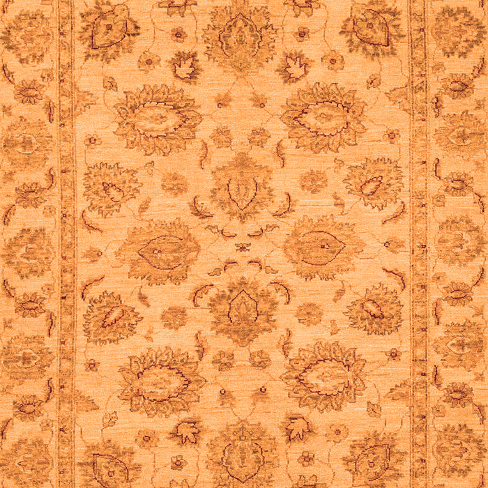 Machine Washable Oriental Orange Traditional Area Rugs, wshabs3617org