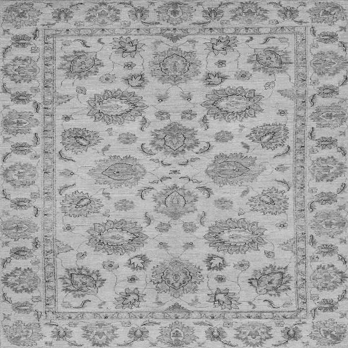 Square Machine Washable Oriental Gray Traditional Rug, wshabs3617gry