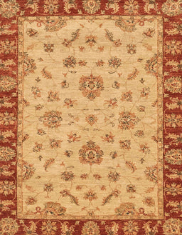 Abstract Orange Red Modern Rug, abs3618