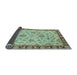 Sideview of Abstract Light Blue Modern Rug, abs3618lblu