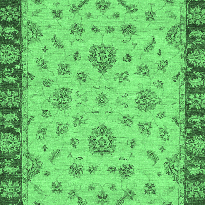 Machine Washable Abstract Emerald Green Modern Area Rugs, wshabs3618emgrn