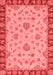 Abstract Red Modern Area Rugs