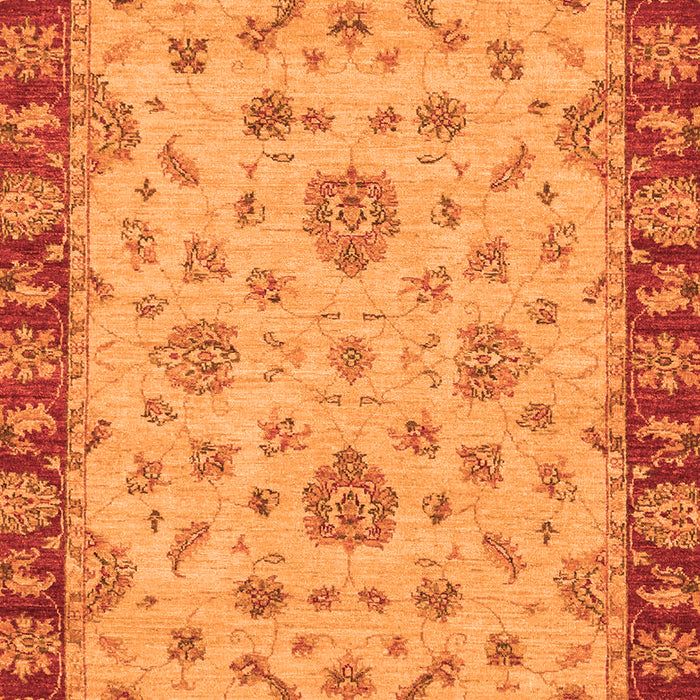 Machine Washable Abstract Orange Modern Area Rugs, wshabs3618org