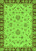 Machine Washable Abstract Green Modern Area Rugs, wshabs3618grn