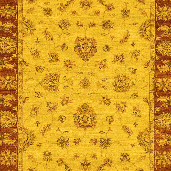 Abstract Yellow Modern Rug, abs3618yw