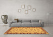 Machine Washable Abstract Brown Modern Rug in a Living Room,, wshabs3618brn