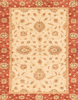 Abstract Mustard Yellow Oriental Rug, abs3619
