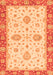 Machine Washable Oriental Orange Traditional Area Rugs, wshabs3619org