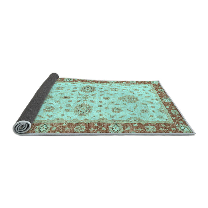 Sideview of Oriental Light Blue Traditional Rug, abs3619lblu