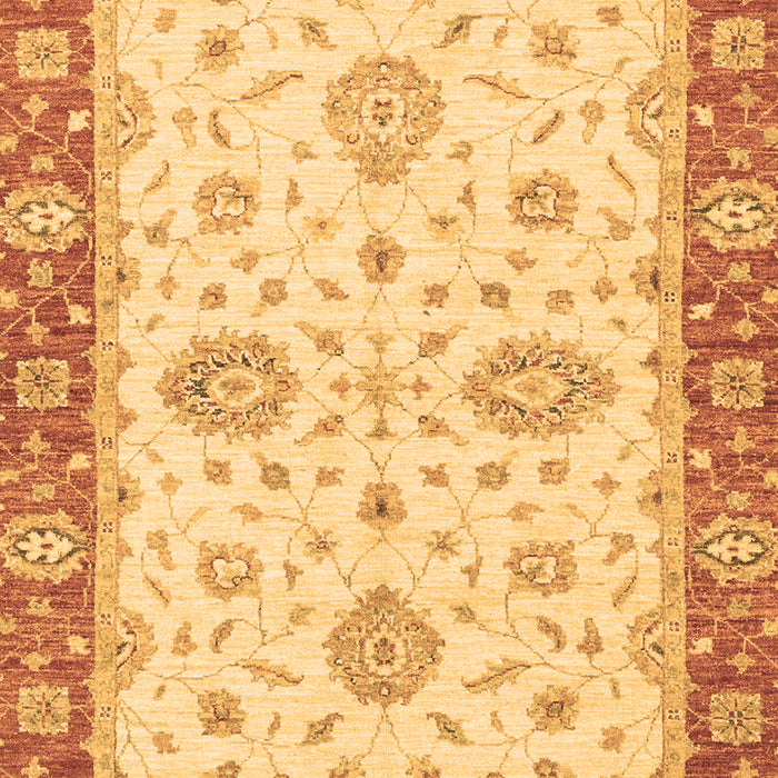Machine Washable Oriental Brown Traditional Rug, wshabs3619brn