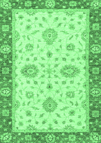 Oriental Emerald Green Traditional Rug, abs3619emgrn